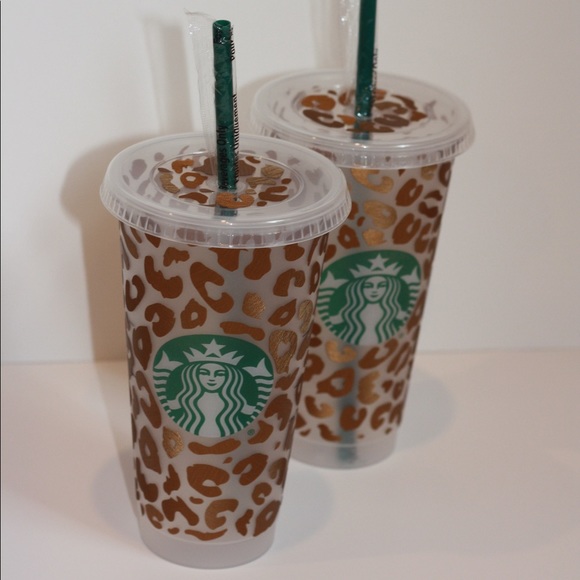 Cheetah print Starbucks cold cup - Picture 5 of 16